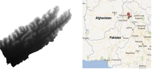 Fig 1. Location map of study area [right] and Rawal watershed [left] 