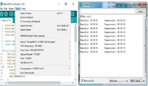 Fig. -5: Arduino IDE for ESP-12E 