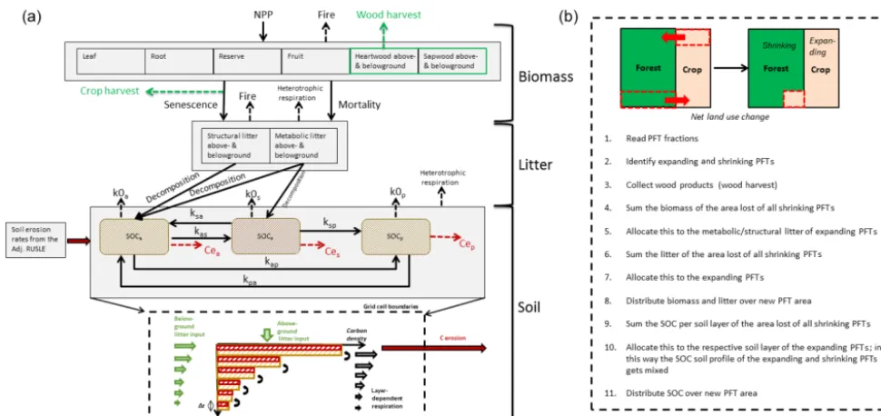 Figure 1. (a) The structure of the carbon emulator (see variable names in the text, Sect