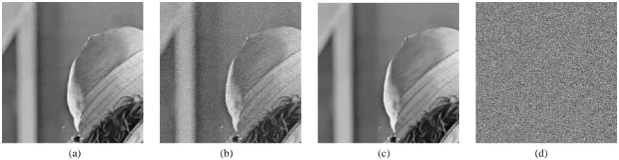 Figure 4. Partially enlarged results are displayed via the original non-local means algorithm