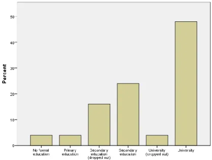 Figure 2: Levels of Education among Jihadist Terrorist Leaders