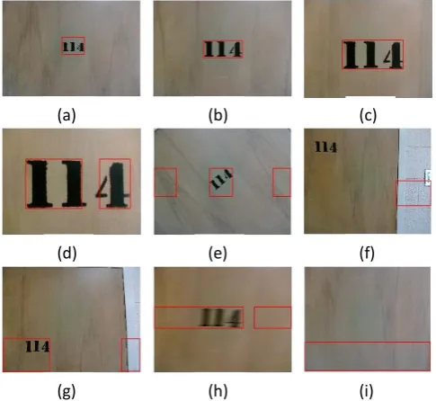 Figure 12. Text localization for the same text in different angles of the image.                                               