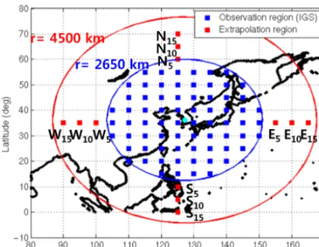 Figure 4. One-year variation of ionospheric delay (1 October 2013to 30 October 2014, S15 (south 15◦ point)).