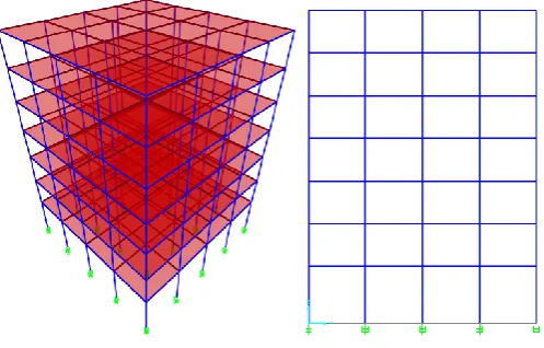 Fig -1: Symmetrical Building without Isolator  