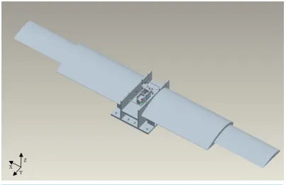 Figure 1. Geometric figure of deployable-retractable wing.                                                      