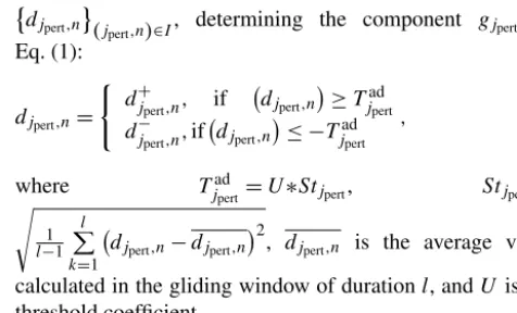 Figure 7 shows the results of applying operations (12)���and window lengthFig. 7d, e during the event on 1 March 2011 (the event isdescribed above, see Fig