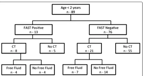 Fig. 2 The detection of intra-abdominal injuries in children, according to FAST and CT results