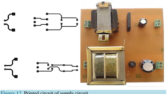Figure 12. Printed circuit of supply circuit.                                   