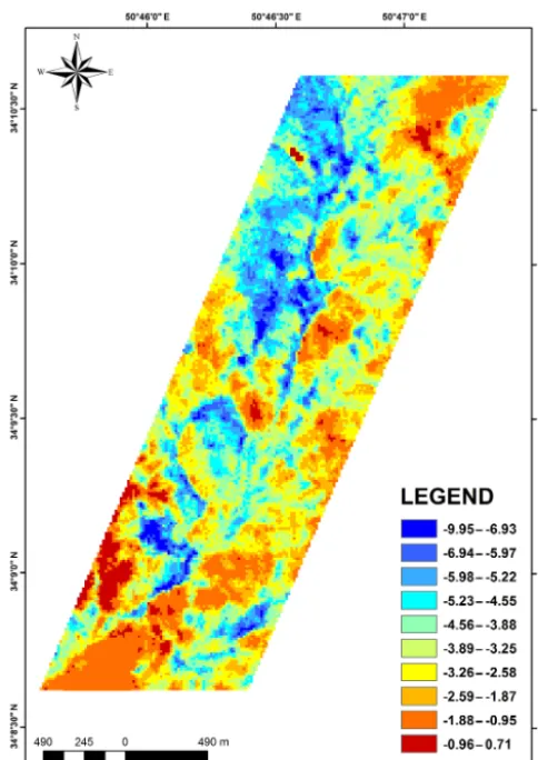 Figure 4. Mineral prospectivity map of the Sarvian area.