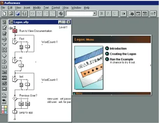 Figure 2.6: A screenshot of Adobe Authorware.