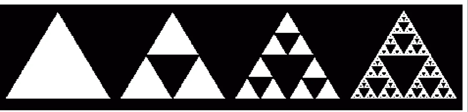 Graphic construction of the Systems  Pychodynamic Wellness Model: fractal  geometry