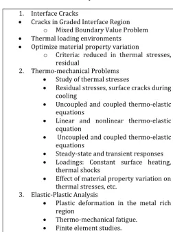 Table 1.4: Analytical Studies 