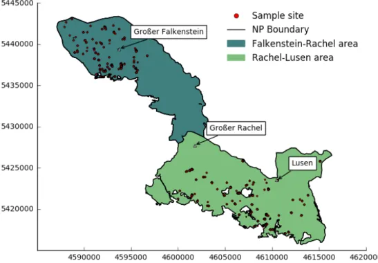 Figure 6: Sampling locations in EPSG:31468