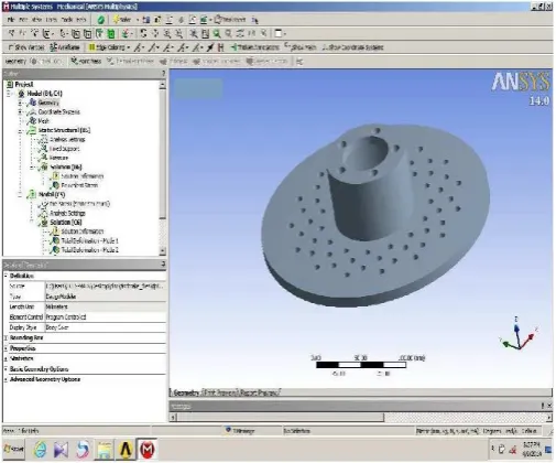 Figure 5 : CATIA model of Disc Brake  