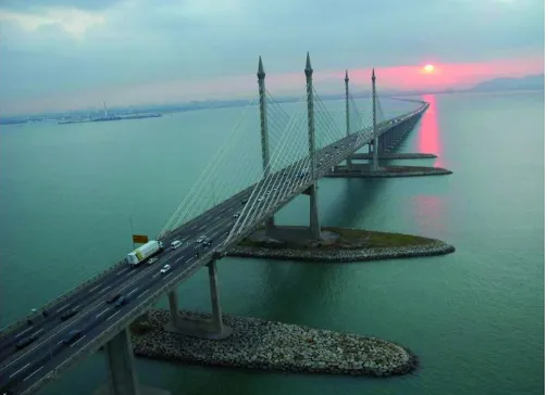 Fig - 1: View of Penang (I) bridge in Malaysia (source: Hendy, C. R. Highway &Transport Atkin)  