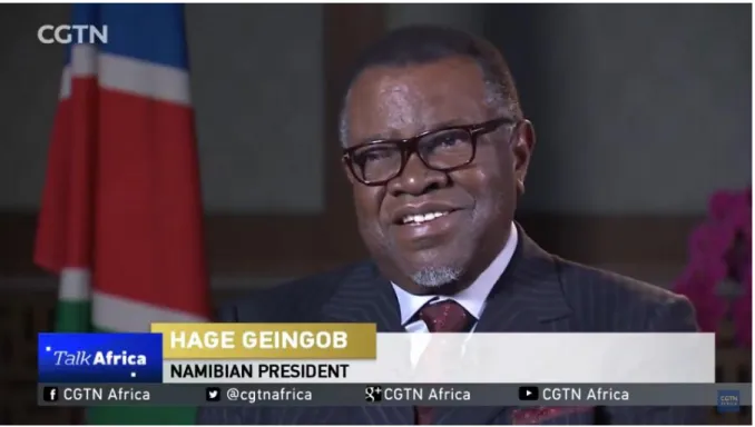 Figure 4.8 Namibian President Geingob 