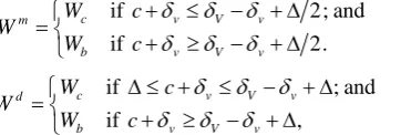 Table 1. Candidate strategies for equilibrium.                                        