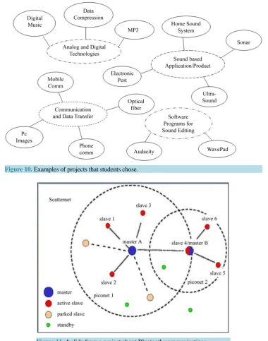 Figure 10. Examples of projects that students chose.                                                