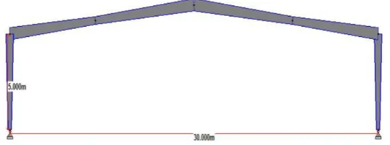 Fig -3.1: Elevation PEB frame 