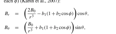 Table 1. List of parameters for L = 2,4,6 of a standard-dipole ﬁeld.