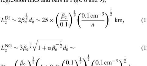 Fig. 9 for n∞ is 3.31 with 2.94 % of the standard error. Fromthese results, the dimension of the electron diffusion regionin the direction would roughly be written as