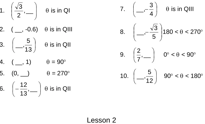  Figure 1    Figure 2   Figure 3  What do you think are the coordinates of each of the terminal points? 