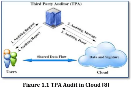 Figure 1.1 TPA Audit in Cloud [8] 