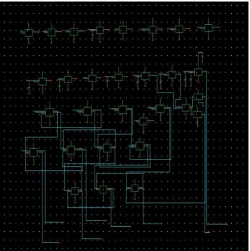 Figure 10: Simulated Waveform 11T Full Adder based4*4 Wallace Tree Multiplier 