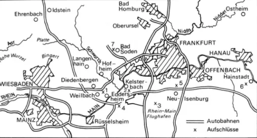Abb. 1: Lage der untersuchten Profile. 