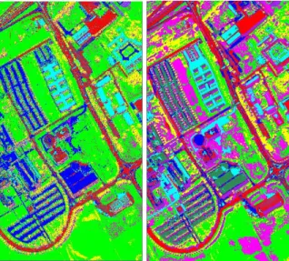 Figure 3.2: Cooke City Classification Map. Left: using TAD+GML; OA = 84.5%. Right: