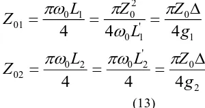 Table-2: Normalized elemental values for proposed coefficients 