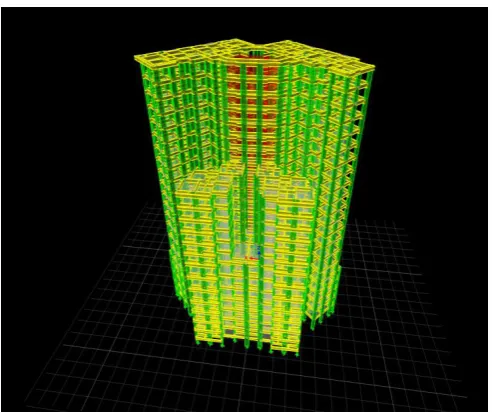Fig 4 3D raft foundation for column  