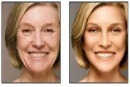 Figure 1 shows an original image of lady’s face whereas figure 2 shows the same face with enhanced effects applied to it