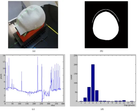Figure 4.  3-D model evaluation of gap between face and inner surface of mask and thickness of mask