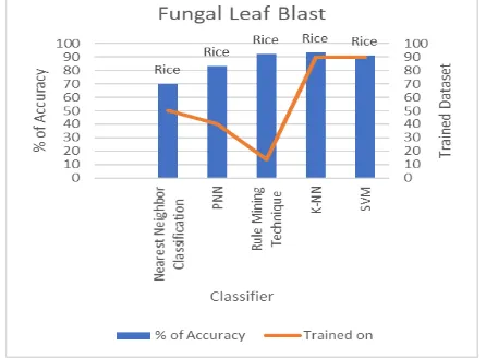 Fig 9: Performance Analysis of Multiple Classifiers in Identifying Bacterial Blight disease 