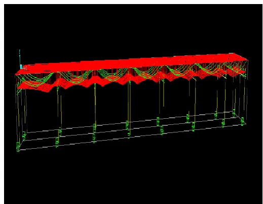 Fig 4.1:  Shows the layout plan of 15m span Box Girder Bridge  