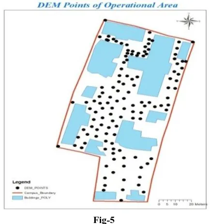 Fig-5  DEM points are created by using a GPS device which 