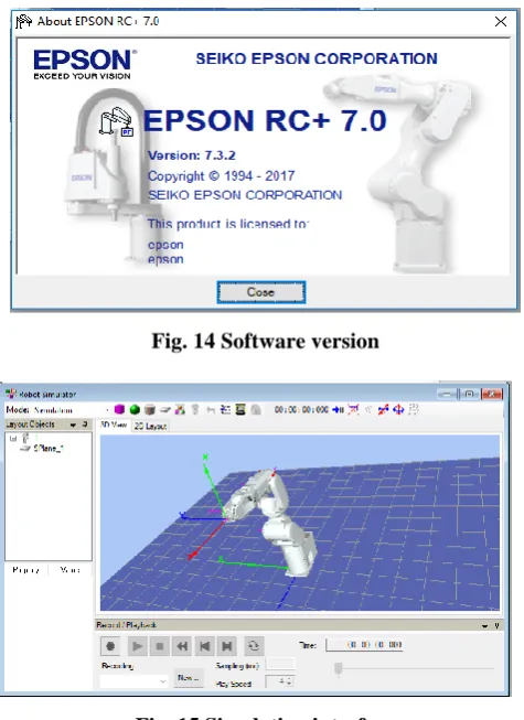 Fig. 14 Software version 
