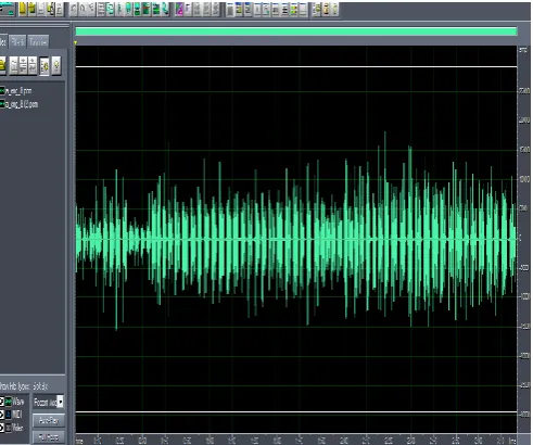 Figure 3: Input (raw) speech signal – English  