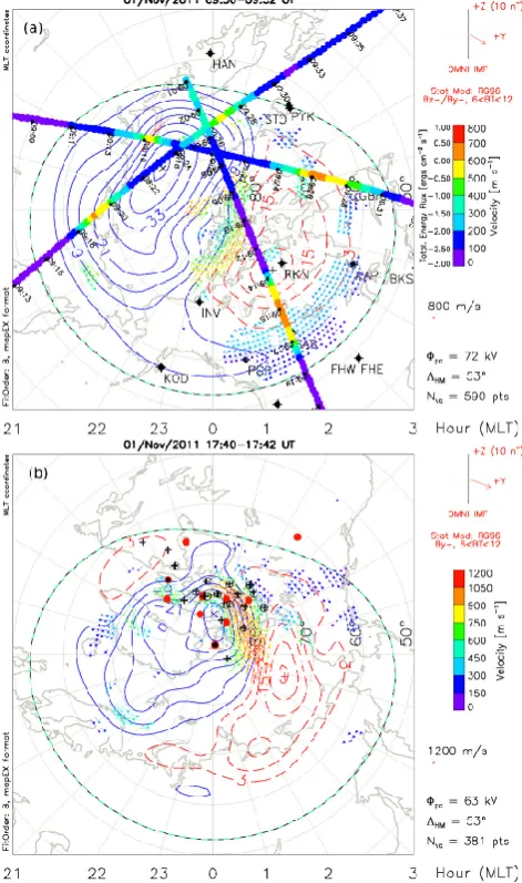 Fig. 1). A weak-to-moderate phase scintillation that was ob-served at the poleward edge of the mid-latitude trough be-tween 06:00 to 12:00 UT is discussed below.