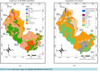 Table 1. Average soil loss for sub-watershed.                                                                 