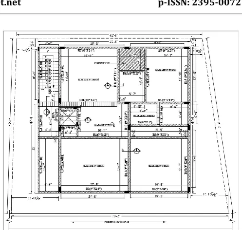 Fig 2.1 Beam layout of the plan 