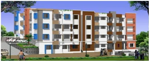 Fig 1 shows the 3D image of MK apartment  