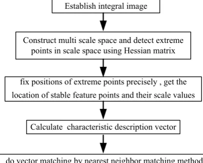 Figure 1. Process of SURF’s feature extraction. 