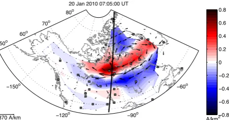 Fig. 3. Ground-based measurements during the pre-storm substorm(substorm 1) as a function of Universal Time