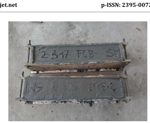 Figure.6. Setup for Ferrocement Concrete Beams 