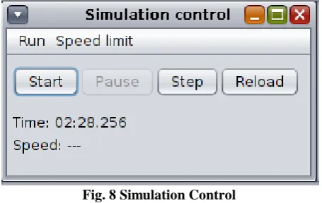 Fig. 8 Simulation Control The Fig 9 represents the key generation at mote1. The 