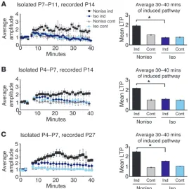 Figure 2Social isolation disrupts LTP in the developing rat barrel cortex. 