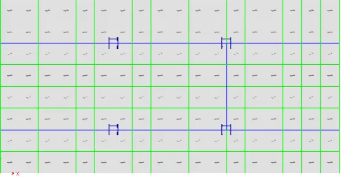 Figure 3.1: Plan dimensions of diagrid framed building with rectangular plan (DG-F-Rect) 