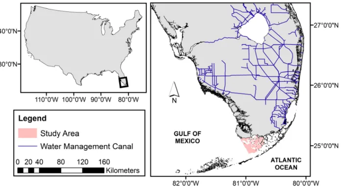 Figure 1. Map showing location of the study area in western Florida Bay, Florida, USA